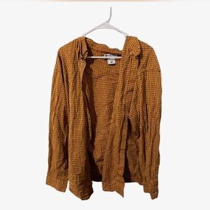 Men's Mustard Checkered Jacket